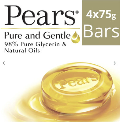 Pears Pure And Gentle bathing bar Pack Of (4N × 75G)(300 g)