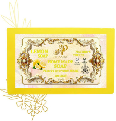 Pihaaru Sunshine Lemon Soap – Bright & Smooth Skin Naturally (100g).(100 g)