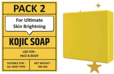 Agonize PACK OF 2 | Kojic Whitening Soap for Face & Body – 200g Pack of 2/(2 x 100 g)