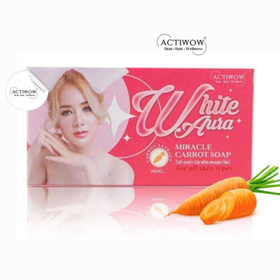 ACTIWOW White Aura Beauty Soap Nourishing for Luxurious Feel Carrot Formula(100 g)