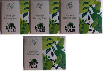 Longlife Premium Bathing soap Neem Tulsi 100gm Pack of 4(4 x 100 g)