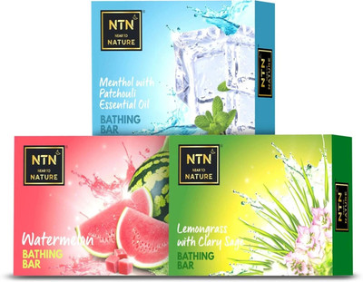 NTN Heabal Soaps - Watermelon Lemongrass Menthol - Pack of 3(3 x 80 g)