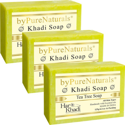 byPurenaturals Hasthkar Tea Tree Soap |Pack Of 3|(3 x 41.67 g)