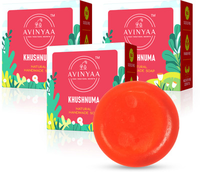 avinyaa Khushnuma Premium Anti-Oxidant Gel Bar With Treasure of Vit-C(3 x 85 g)