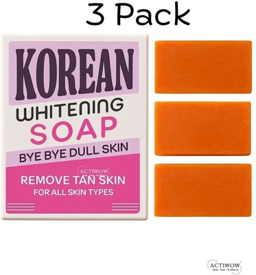 ACTIWOW Korean Soap for Fresh Clear Complexion 3PCS(3 x 33.33 g)