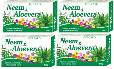 MOLCARO NEEM & ALOEVERA SOAP(4 x 100 g)