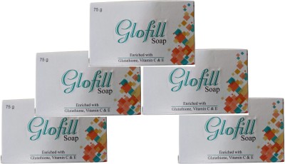 LeirFaith Glofill enriched with vitamin C&E Soap Pack of(5 x 75 g)