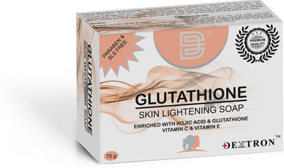 DEXTRON Glutathione Skin Lightening Soap With alpha arbutin, glutathione, Vit E & C(1 g)