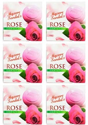 MYSORE SANDAL Rose Soap (6*150g)(6 x 150 g)