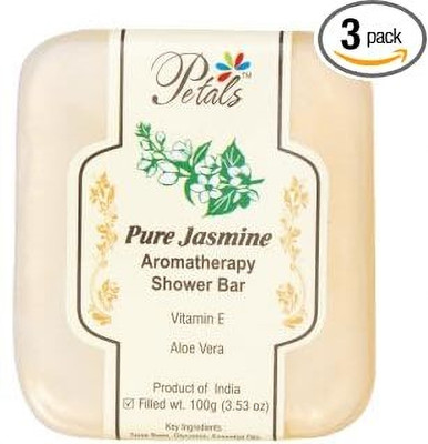 Petals Pure Jasmine Aromatherapy Shower Bar(3 x 100 g)