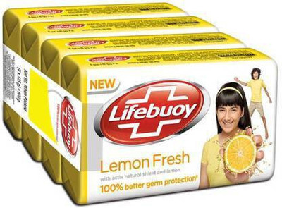 LIFEBUOY LEMON FRESH 4 SOAP(4 x 125 g)