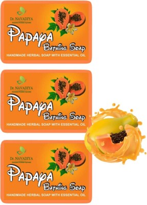 Dr. NAvadiya Natural Papaya Moisturising Glycerine Bathing Bar(3 x 100 g)