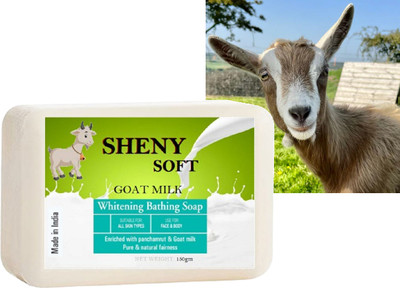 sheny soft Goat milk soaps helps to remove dead skin cells goat milk soap(150 g)