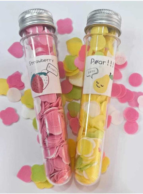 GLOW FIRST Flavour Design Tube Shape Bottle Paper Soap Clean Soft Bath For Travel(2 x 15 g)