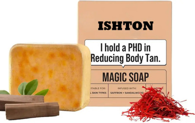 ishton Body De-Tan Soap | Skin Brightening & Tan Removal Bath Soap(100 g)