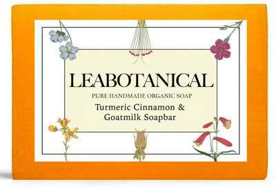 Leabotanical Turmeric,Goat Milk & Cinnamon Bar & Oil Balancing Bathing Bar(4 x 100 g)