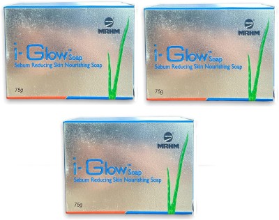 MRHM i-Glow Soap Anti Acne Sebum reducing Skin Nourishing Soap(3 x 75 g)