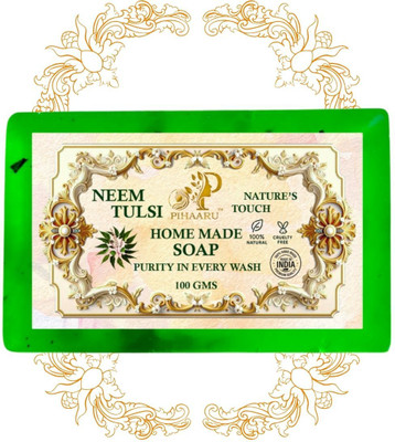 Pihaaru Neem Tulsi Power Soap – Anti-Bacterial Herbal Bar (100g);(100 g)