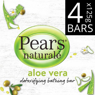 Pears Natural Aloe Vera Detoxifying Soap Bar(4 x 125 g)
