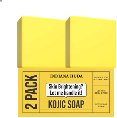 INDIANA HUDA Kojic Soap Pack of 2 for Fair & Clear Skin(2 x 100 g)