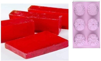 GEUTIERL RED ROSE SOAP BASE + SOAP MOLD(500 g)