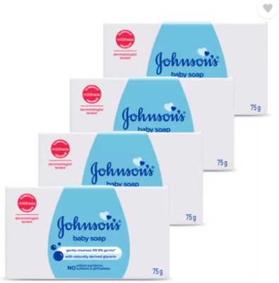 JOHNSON'S Baby soap enriched with vitamin E(4 x 75 g)