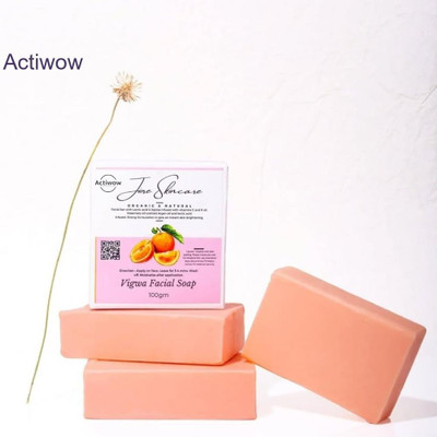 ACTIWOW Jiore Skincare Vigwa Face Whitening Soap with Lactic Acid & Argan Oil(100 g)