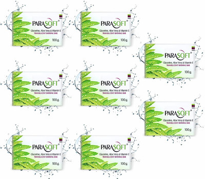 parasoft Moisturising Cleansing Body Soap For Dry Skin -100g(Pack of 8)(8 x 100 g)