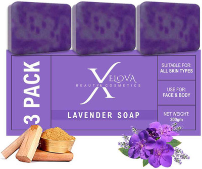 DRUPAL Herbal Natural Pure Lavender Soap(3 x 98.36 g)