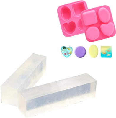ZOVISU Pure And Natural Glyserine Melt And Soap Base Raw Material With Mop(500 g)