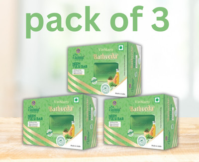 vinmarts BATHVEDA NEEM TULSI SOAP(3 x 375 g)