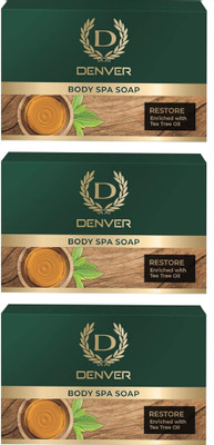 DENVER Restore Body Spa Soap - 125GM Each (Pack of 3)(3 x 125 g)
