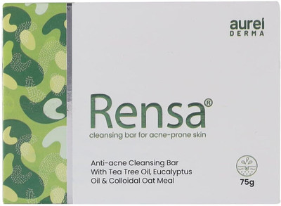 Aurelderma Rensa Anti-Acne Cleansing Bar 75gm (pack of 4)(4 x 75 g)