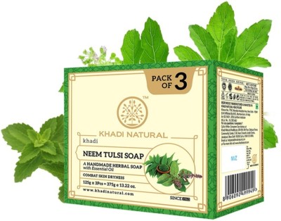 KHADI NATURAL Neem Tulsi Soap(3 x 125 g)