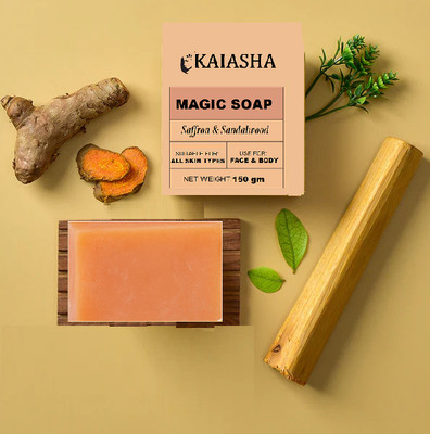 KAIASHA SKINCARE BEST DE TAN SANDALWOOD AND SAFFRON SOAP(150 g)