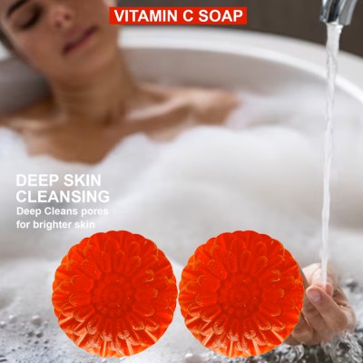 Groovy Vitamin C Bath Soap for Face Deep Clean (100GM) (PACK OF 2)(2 x 100 g)