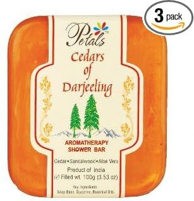 Petals Cedars of Darjeeling Aromatherapy Shower Bar(3 x 100 g)