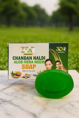 3DR Skin Cleanser Haldi Chandan Soap with Aloevera & Neem for all skin types 100 g(0.1 g)