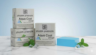 SHUDDH PRAKRUTIK aqua cool soap(3 x 100 g)