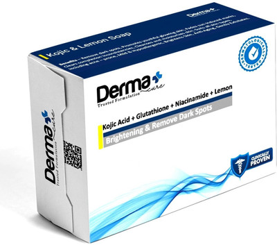 Derma Kojic Acid+Glutathione+Niacinamide Lemon Soap Get Brightening & Remove Dark Spot(125 g)