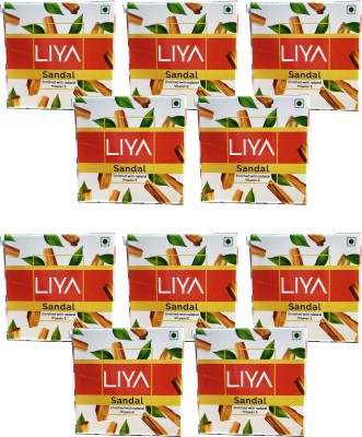 liya Luxurious Sandalwood Soap Natural Ingredients - Deep Cleansing & Moisturizing(10 x 75.4 g)