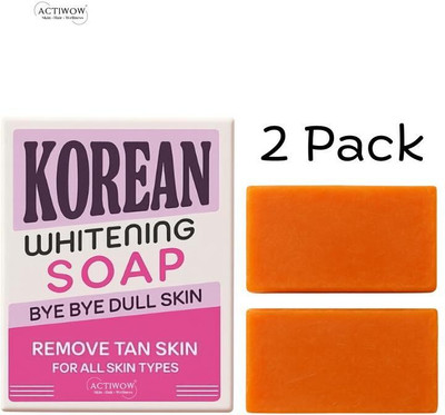 ACTIWOW Korean Soap Herbal Whitening Glow Care 2PCS(100 g)