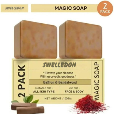 SWELLEDON Magic Show Soap Skin Brightening Natural Formula(2 x 50 g)
