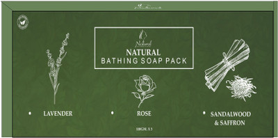 NATURAL BATHING BARS PACK OF THREE(3 x 100 g)