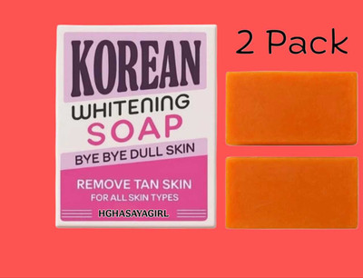 HGHASAYAGIRL Korean Soap for Face & Body Whitening 2PCS 7(2 x 100 g)