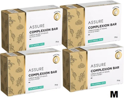 ASSURE Complexion Bar Unique Blend of Kesar Olive & Honey Soap O(4 x 75 g)