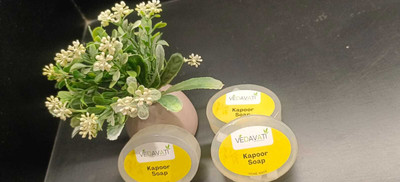 VEDAVATIENTERPRISE Rinu Vedavati Handmade Kapoor Soap | With Pure Camphor, Glycerine & Coconut Oil(5 x 110 g)