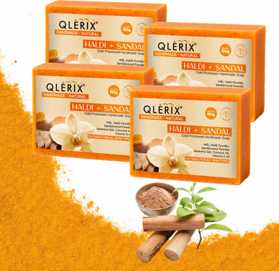 QLERIX QL_SANDAL & HALDI SOAP_PACK 4(4 x 100 g)