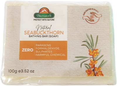 BIOSASH Natural Seabuckthorn Bathing Bar (Soap)(5 x 100 g)