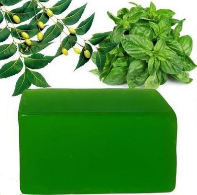 GEUTIERL Neem-based soap base,Organic neem soap base for soap making(500 g)